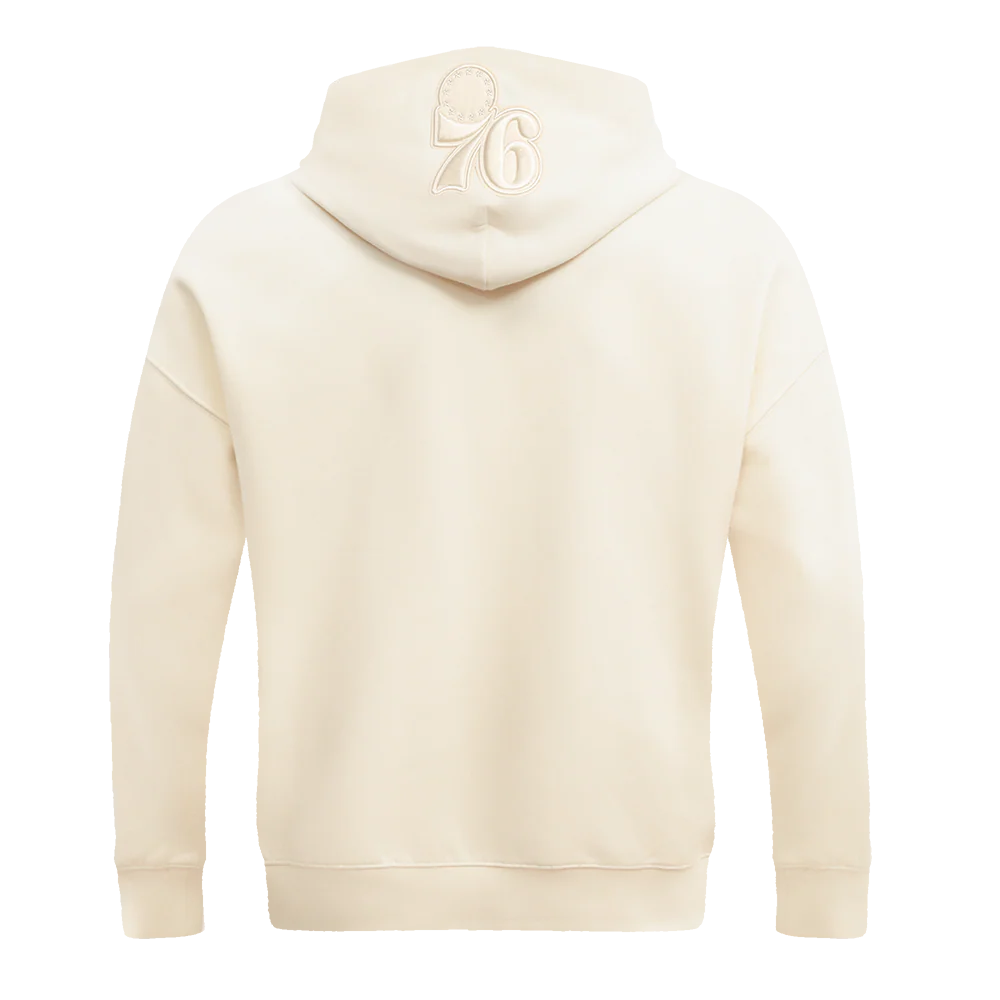 NBA PHILADELPHIA 76ERS NEUTRAL DROP SHOULDER MEN'S PULLOVER HOODIE