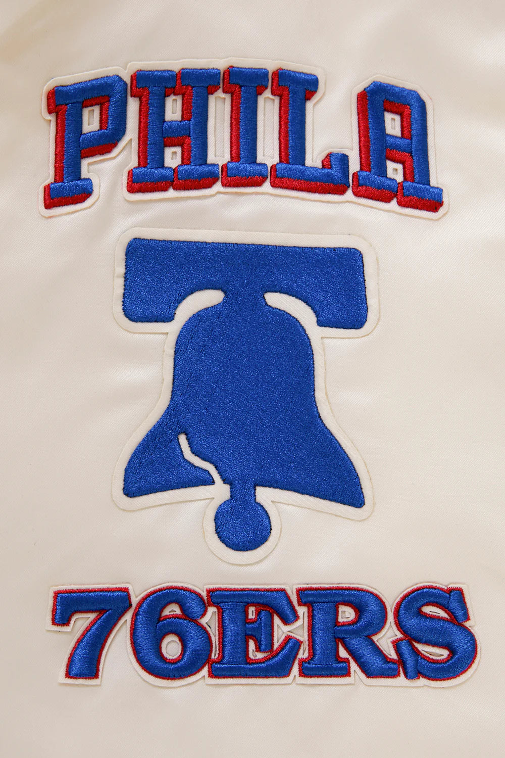 NBA PHILADELPHIA 76ERS RETRO CLASSIC MEN'S RIB SATIN JACKET
