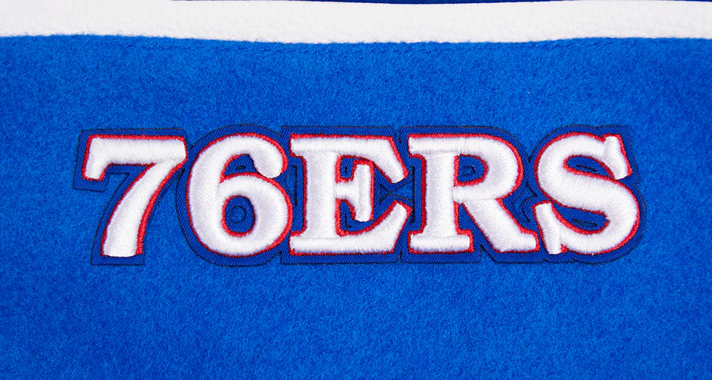 NBA PHILADELPHIA 76ERS RETRO CLASSIC MEN'S RIB WOOL VARSITY JACKET