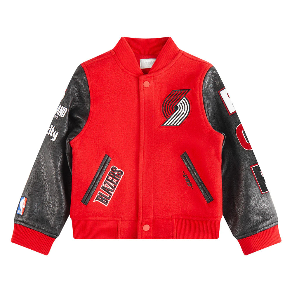 NBA PORTLAND TRAIL BLAZERS CLASSIC LITTLE BOYS WOOL VARSITY JACKET