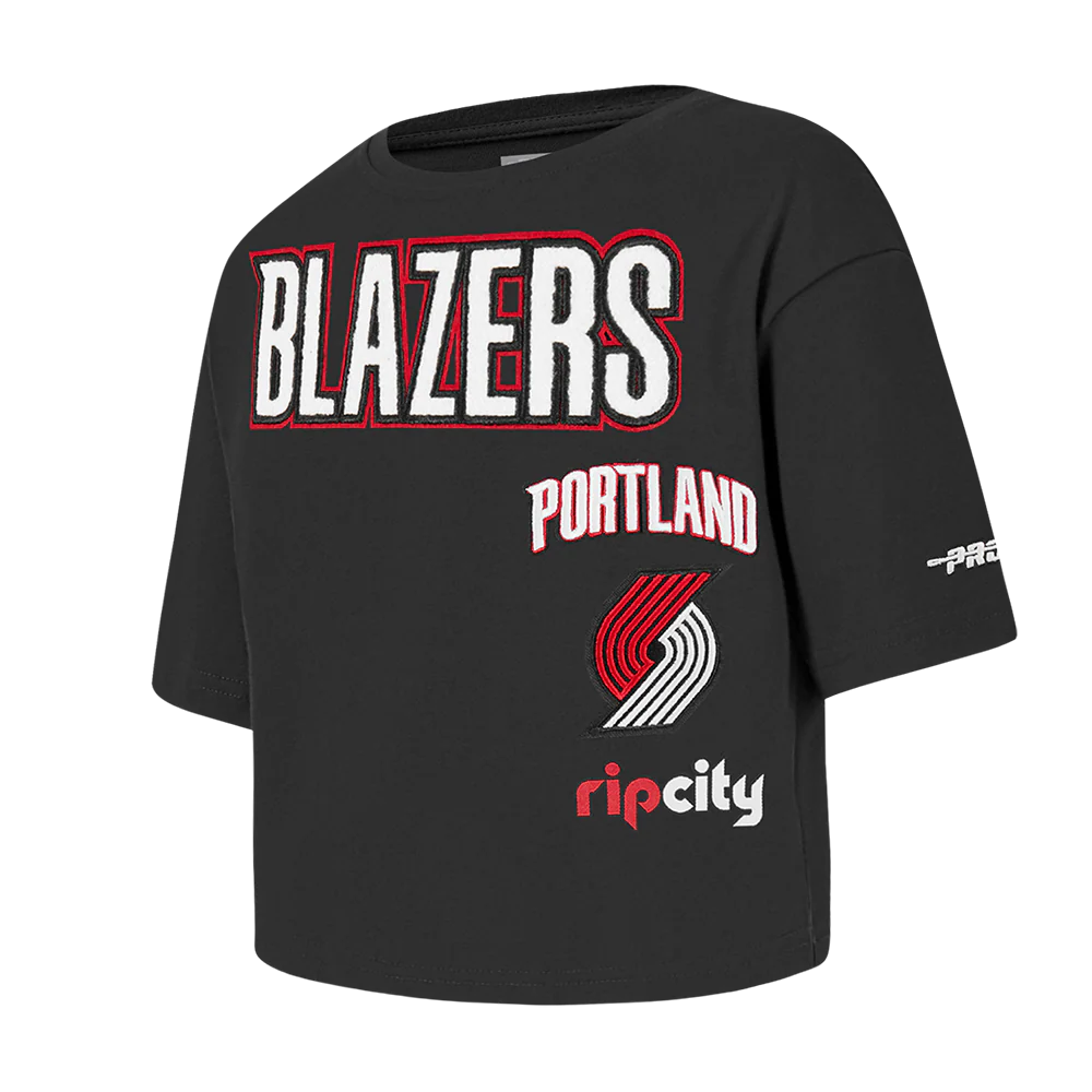 NBA PORTLAND TRAIL BLAZERS RETRO CLASSIC TODDLER GIRLS SHORT SLEEVE BOXY TEE