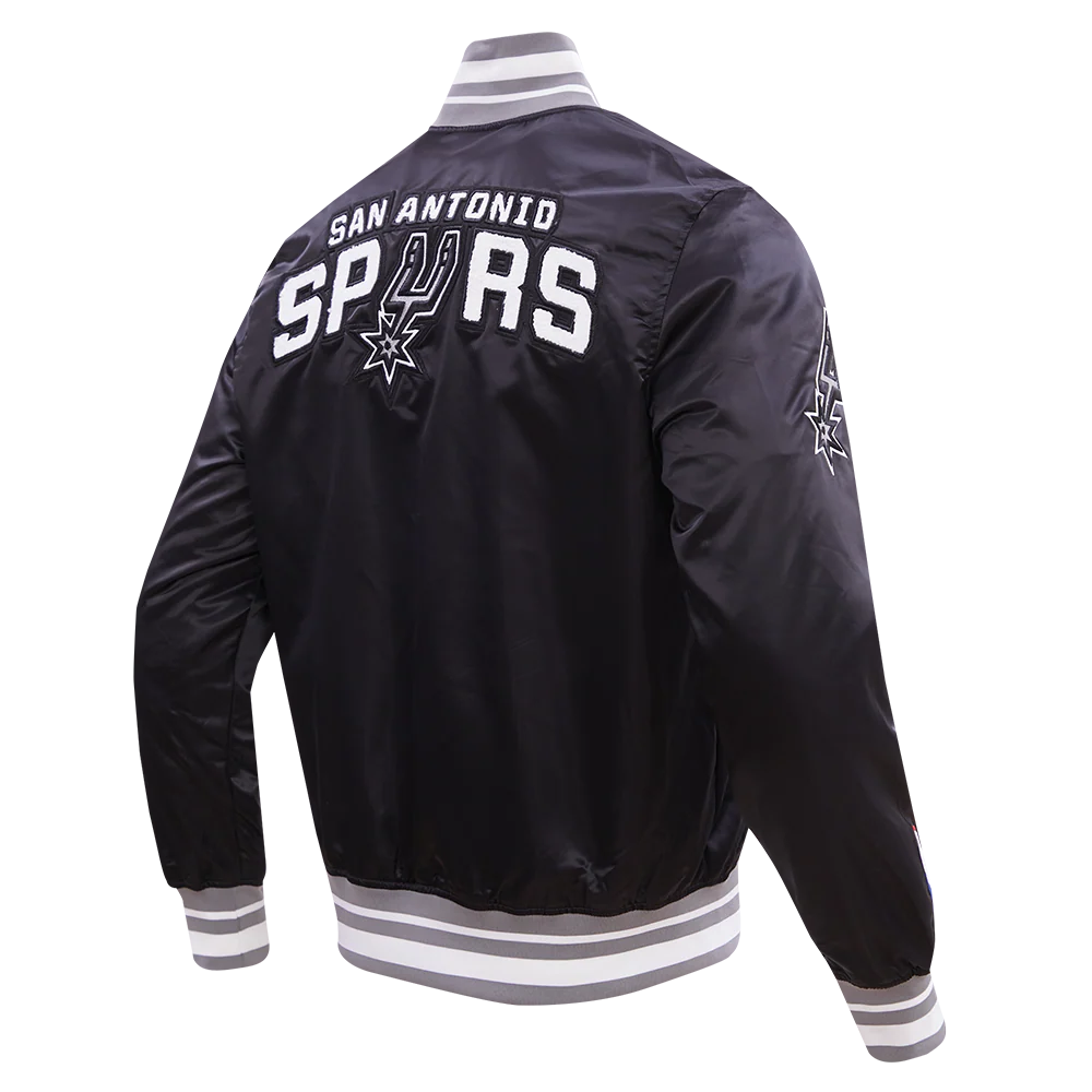 NBA SAN ANTONIO SPURS RETRO CLASSIC MEN'S RIB SATIN JACKET
