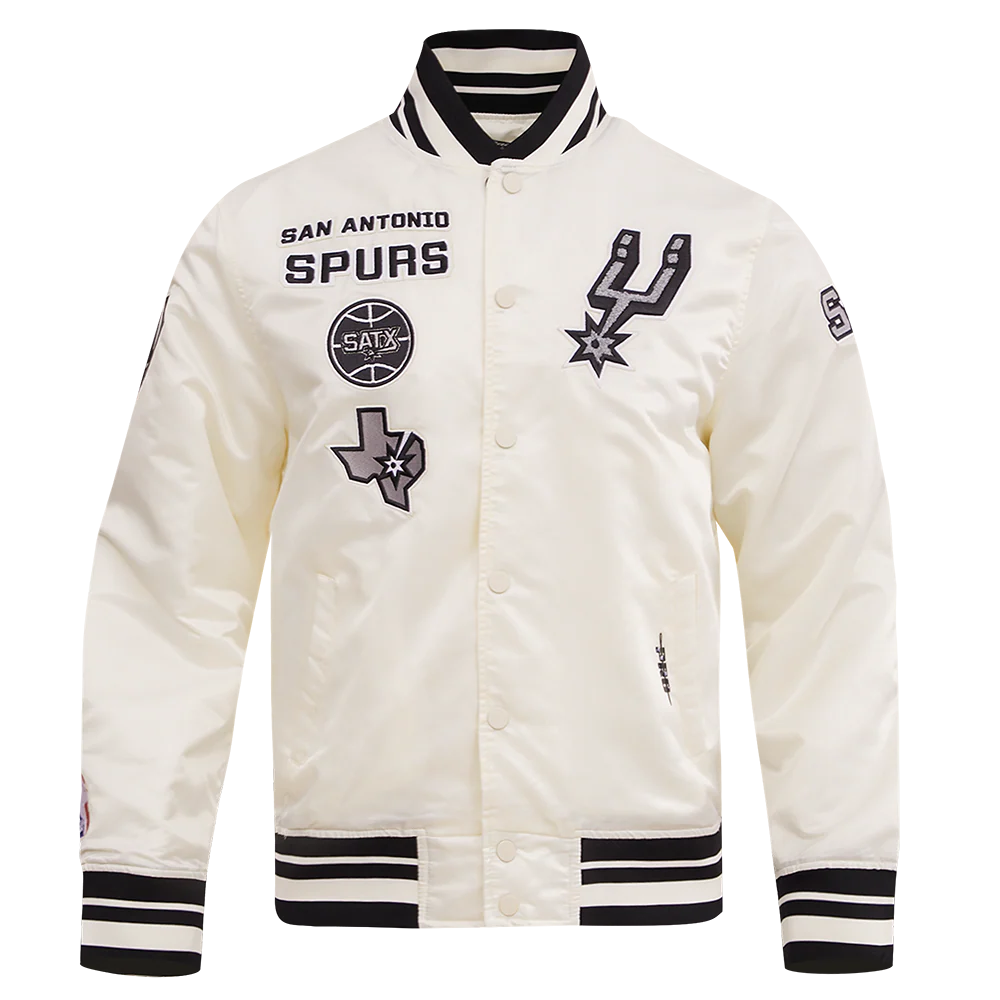 NBA SAN ANTONIO SPURS RETRO CLASSIC MEN'S RIB SATIN JACKET