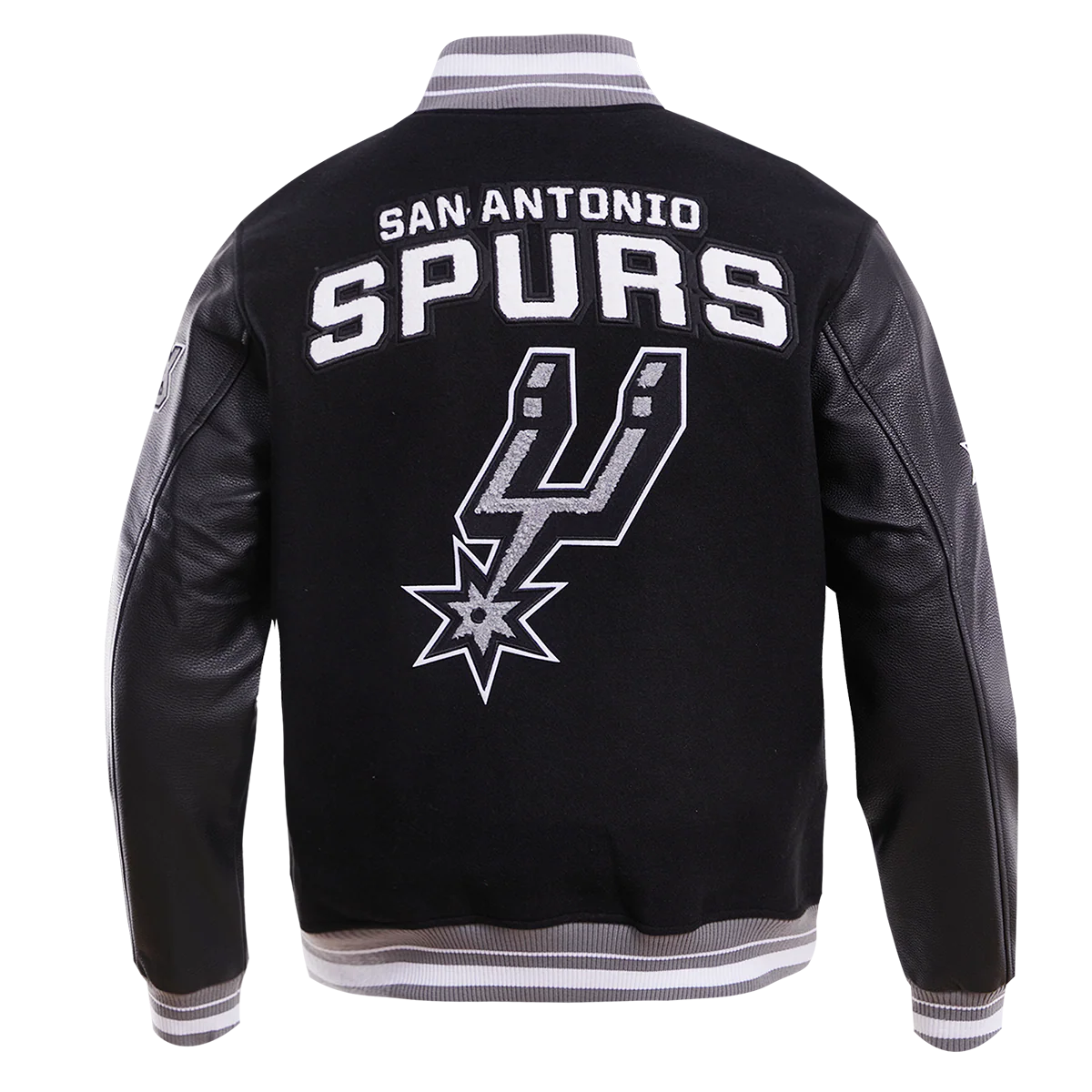 NBA SAN ANTONIO SPURS RETRO CLASSIC MEN'S RIB WOOL VARSITY JACKET