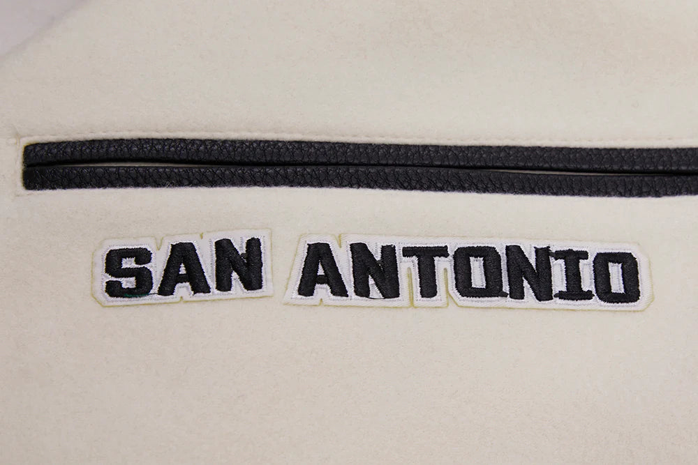 NBA SAN ANTONIO SPURS RETRO CLASSIC MEN'S RIB WOOL VARSITY JACKET
