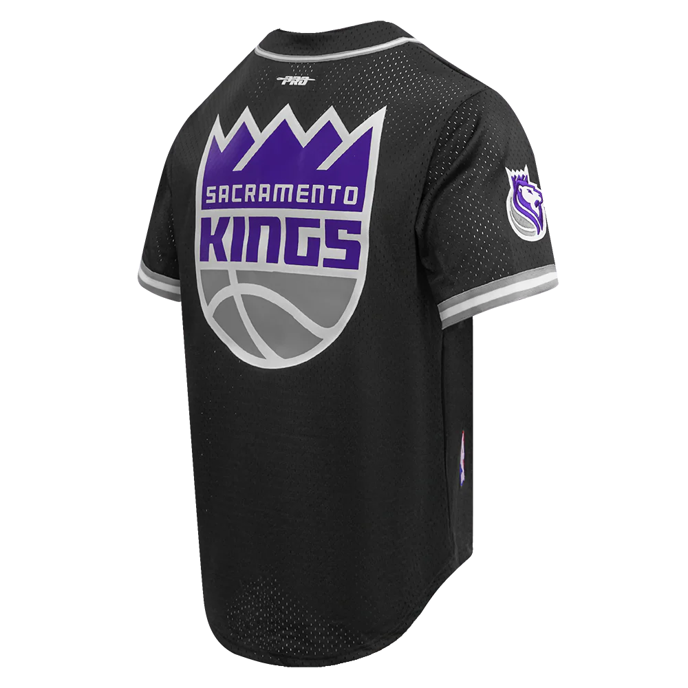 NBA SACRAMENTO KINGS CLASSIC MEN'S MESH BUTTON DOWN JERSEY