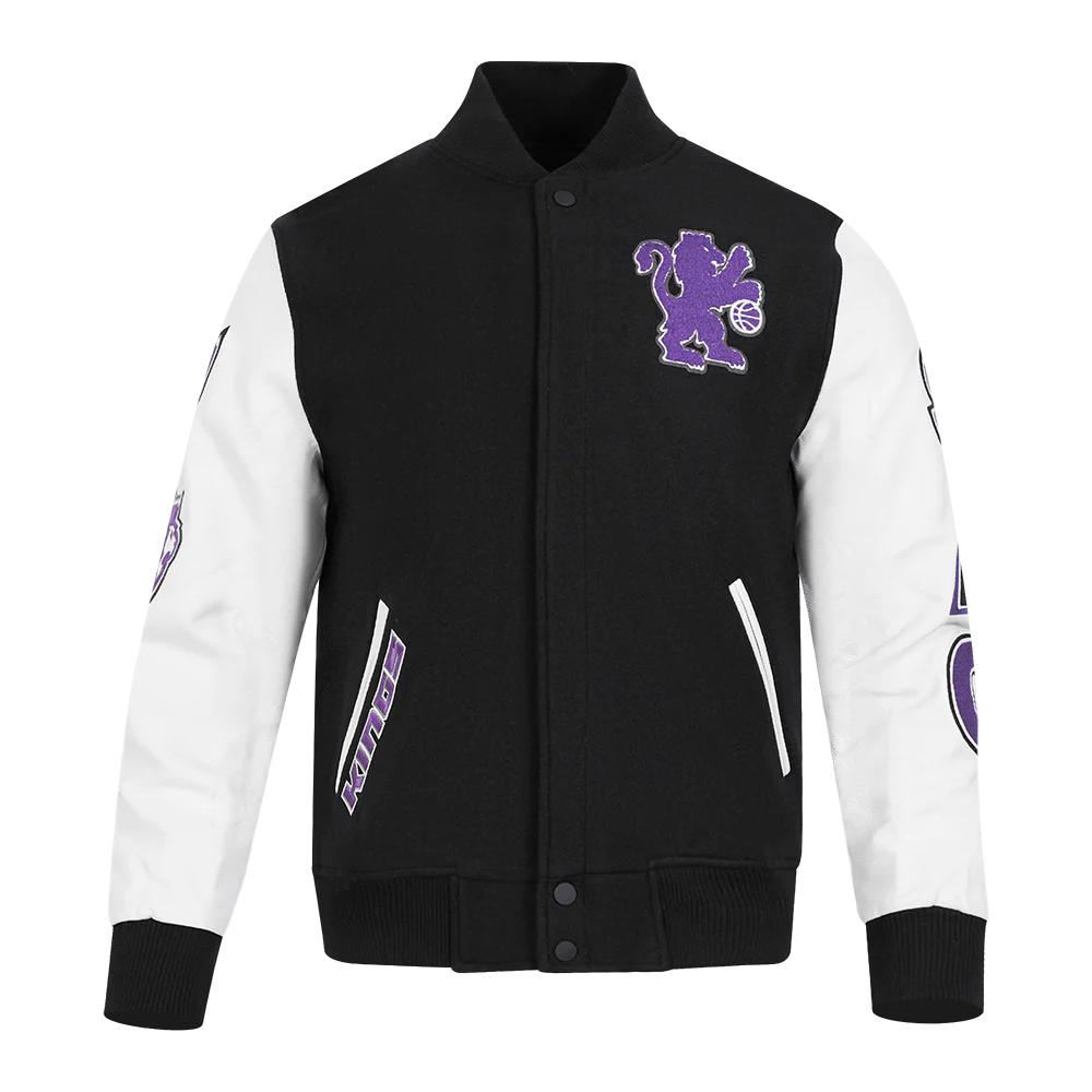 NBA SACRAMENTO KINGS CLASSIC WOOL MEN'S VARSITY JACKET