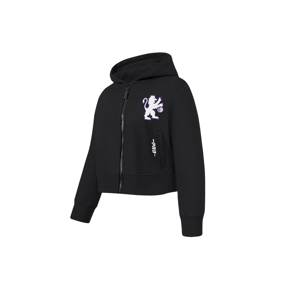 NBA SACRAMENTO KINGS CLASSIC TODDLER GIRLS FLEECE FULL ZIP HOODIE