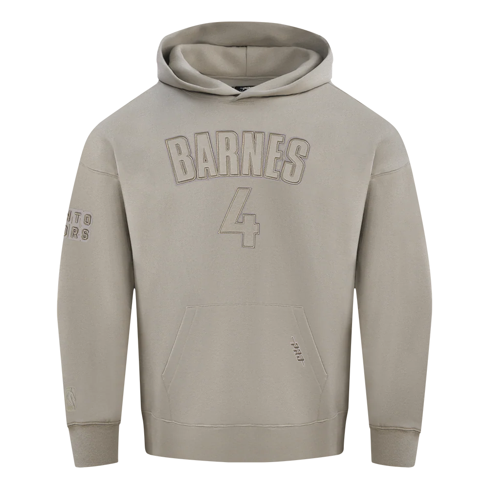 NBA TORONTO RAPTORS SCOTTIE BARNES #4 NEUTRAL PNN MEN'S DROP SHOULDER FLC PO HOODIE