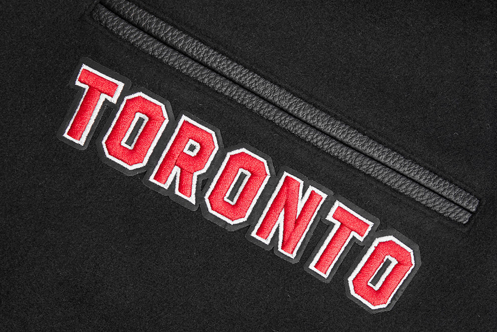 NBA TORONTO RAPTORS MASHUP MEN'S RIB WOOL VARSITY JACKET