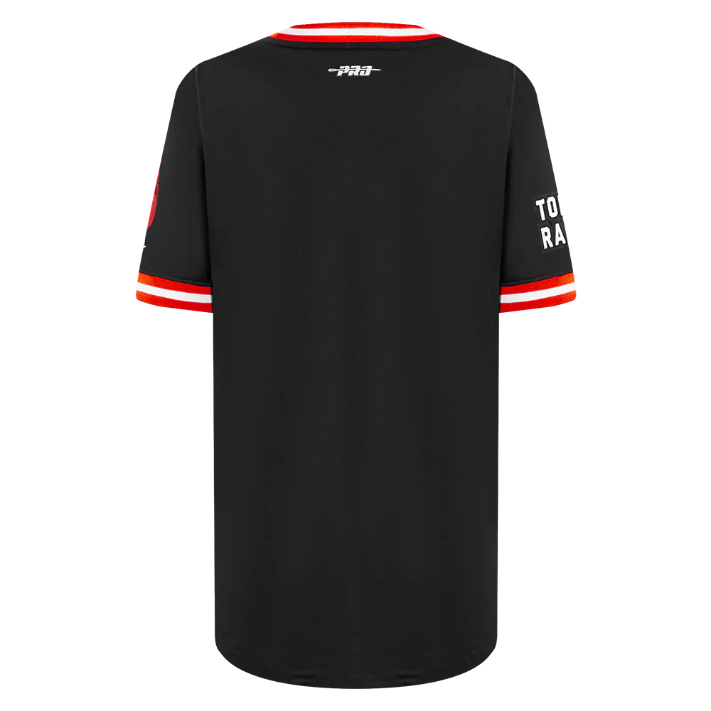 NBA TORONTO RAPTORS CLASSIC BIG BOYS SHORT SLEEVE STRIPED RIB TEE