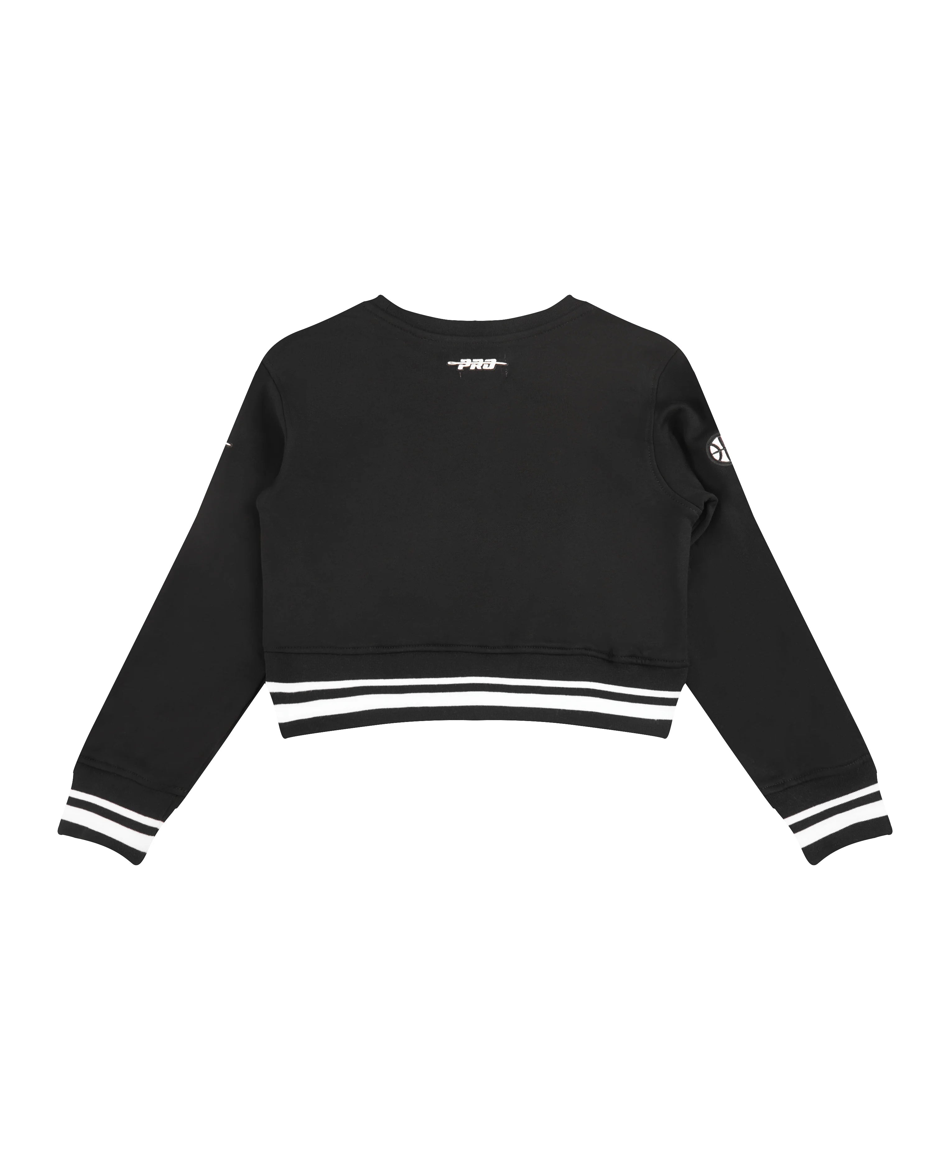 NBA UTAH JAZZ RETRO CLASSIC LITTLE GIRLS RIB FLEECE CREWNECK