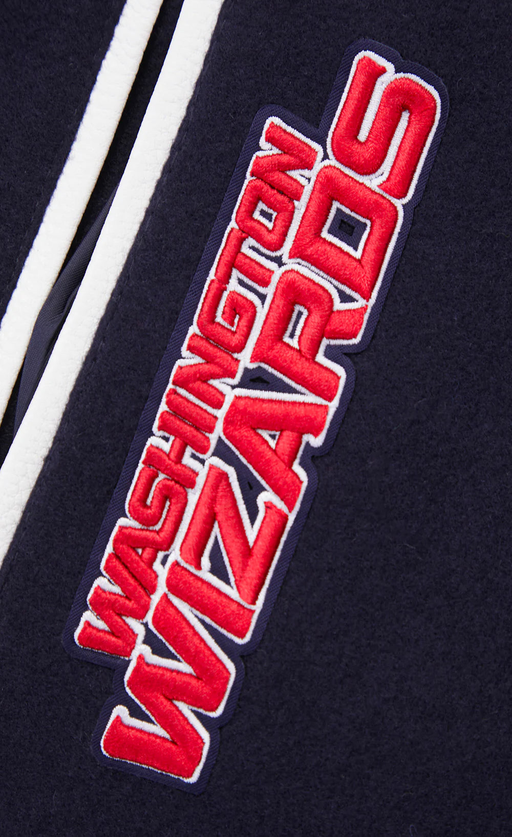 NBA WASHINGTON WIZARDS MASHUP MEN'S RIB WOOL VARSITY JACKET