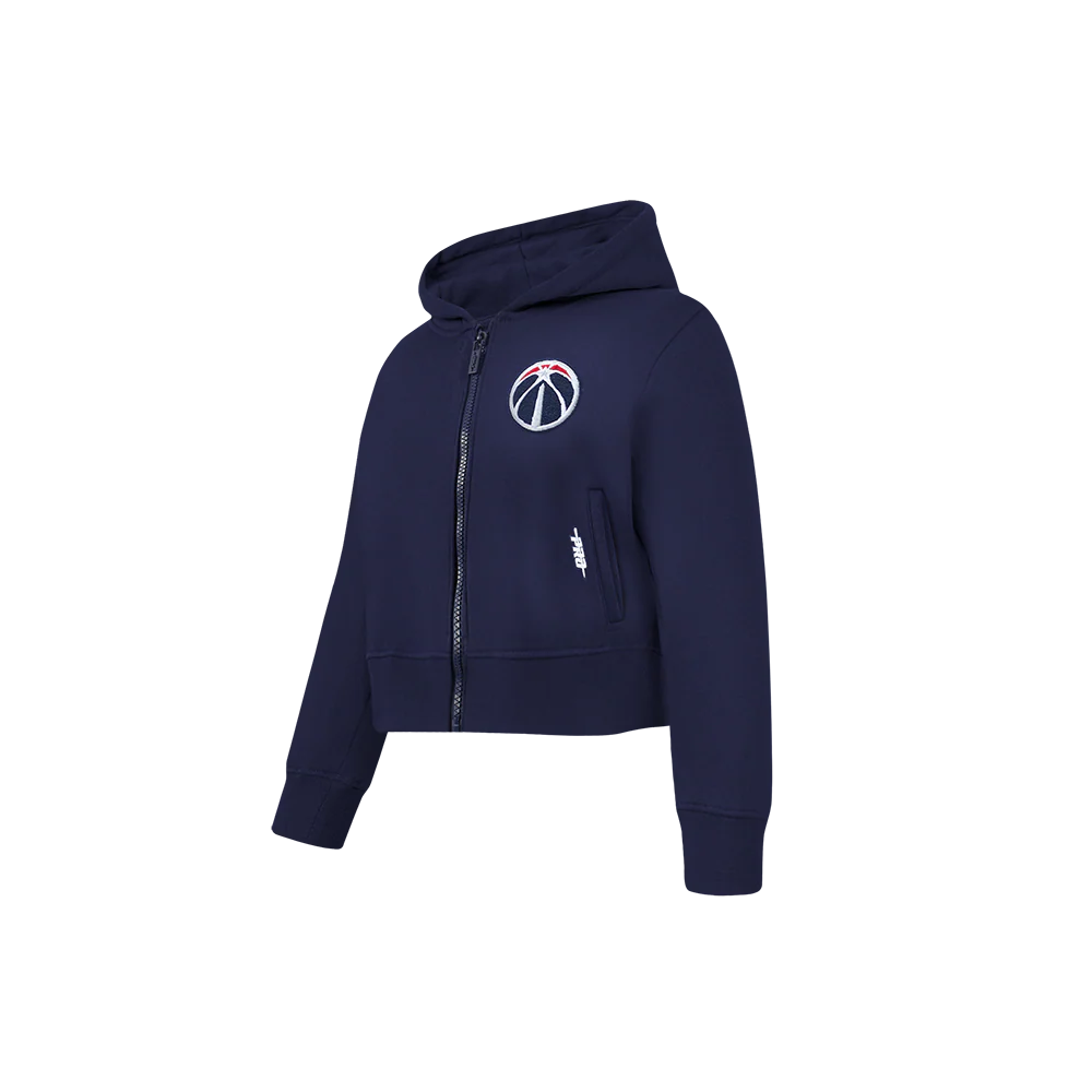 NBA WASHINGTON WIZARDS CLASSIC TODDLER GIRLS FLEECE FULL ZIP HOODIE