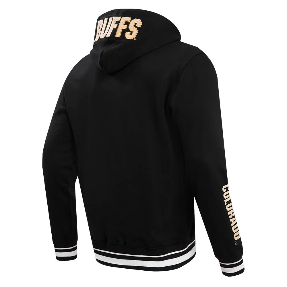 UNIVERSITY OF COLORADO CLASSIC MEN'S STACKED LOGO PULLOVER HOODIE