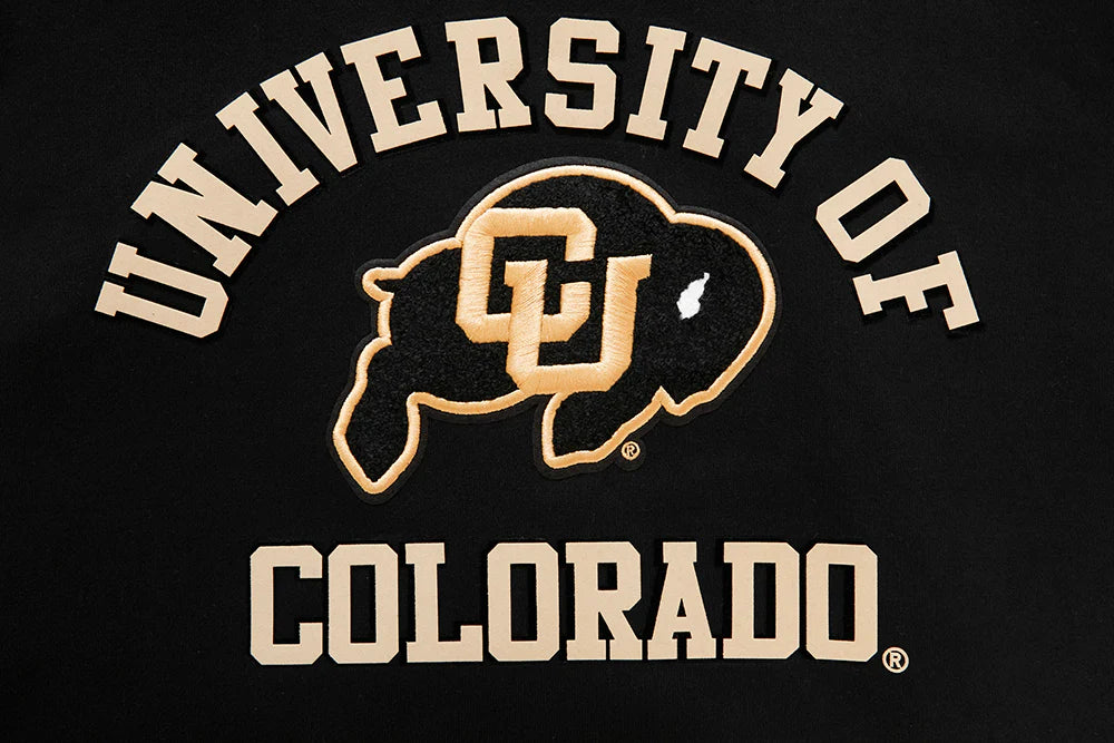 UNIVERSITY OF COLORADO CLASSIC MEN'S STACKED LOGO PULLOVER HOODIE