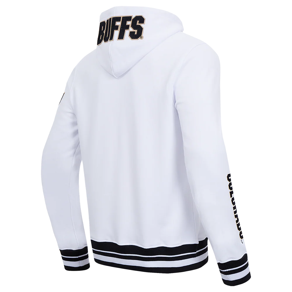 UNIVERSITY OF COLORADO CLASSIC MEN'S STACKED LOGO PULLOVER HOODIE
