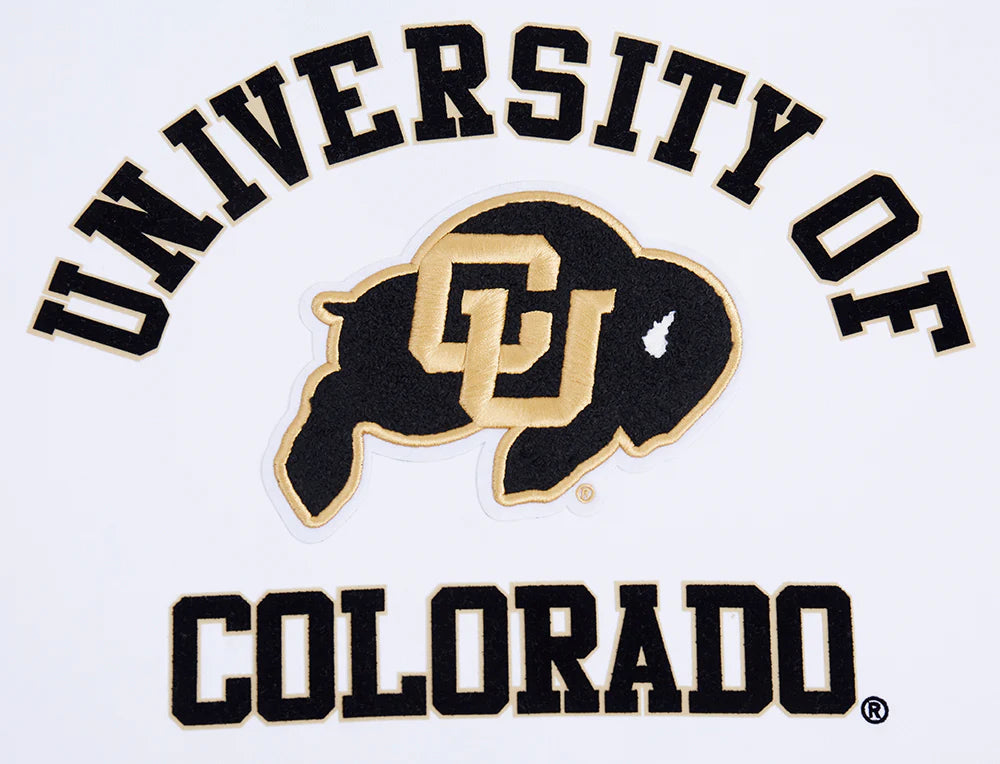 UNIVERSITY OF COLORADO CLASSIC MEN'S STACKED LOGO PULLOVER HOODIE