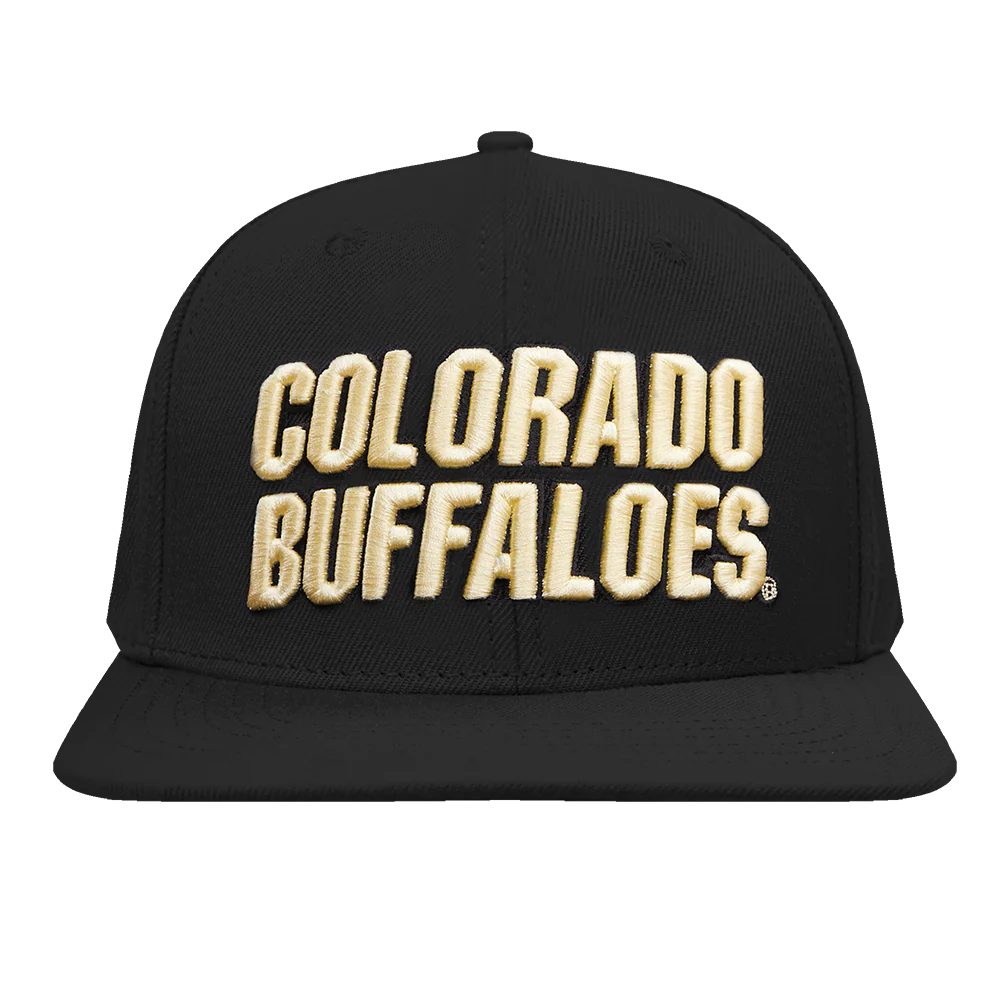 UNIVERSITY OF COLORADO CLASSIC UNISEX STACKED LOGO WOOL WORDMARK SNAPBACK