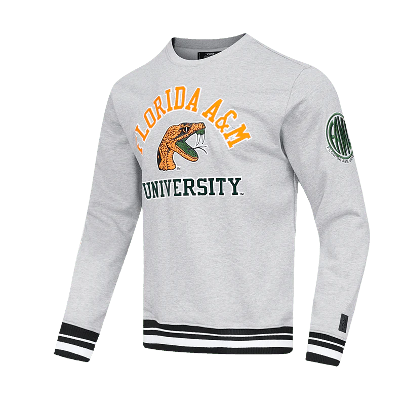 FLORIDA A&M UNIVERSITY CLASSIC MEN'S STACKED LOGO CREWNECK