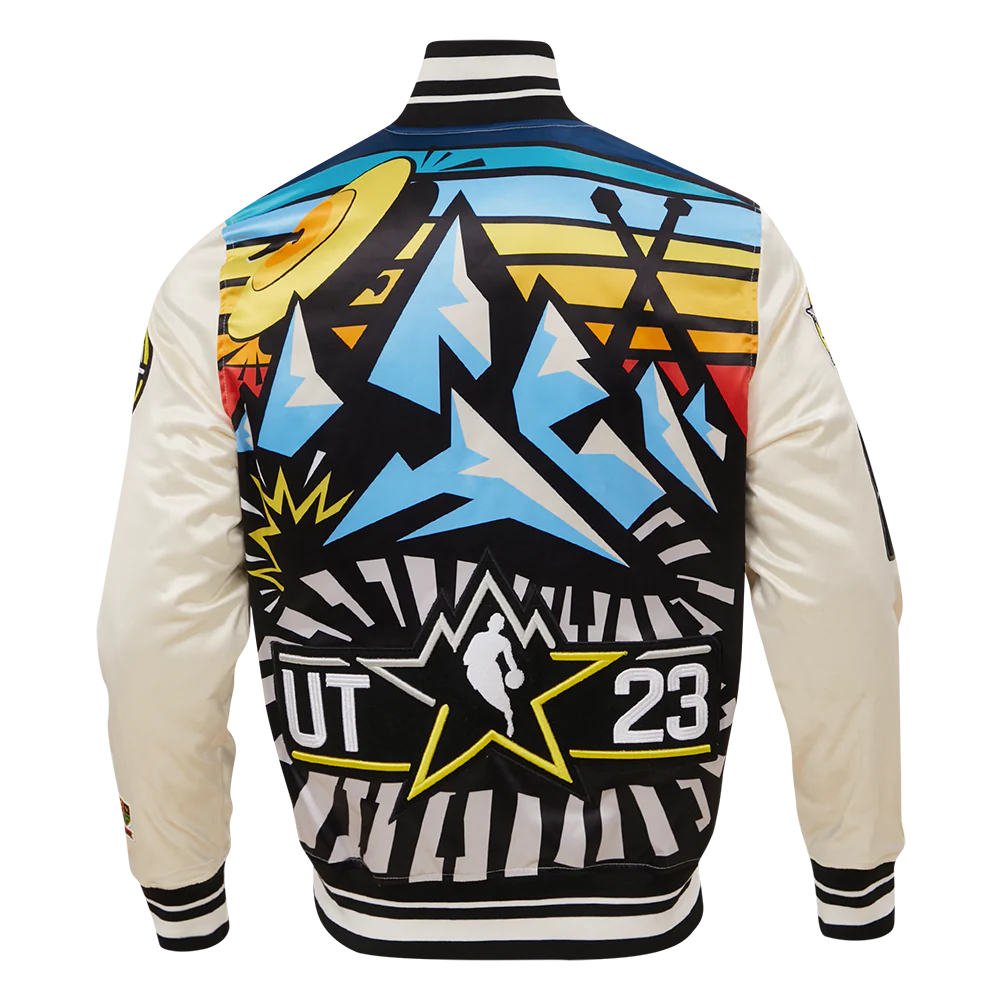 NBA X HBCU ALL STAR 2023 MEN'S RIB SATIN JACKET