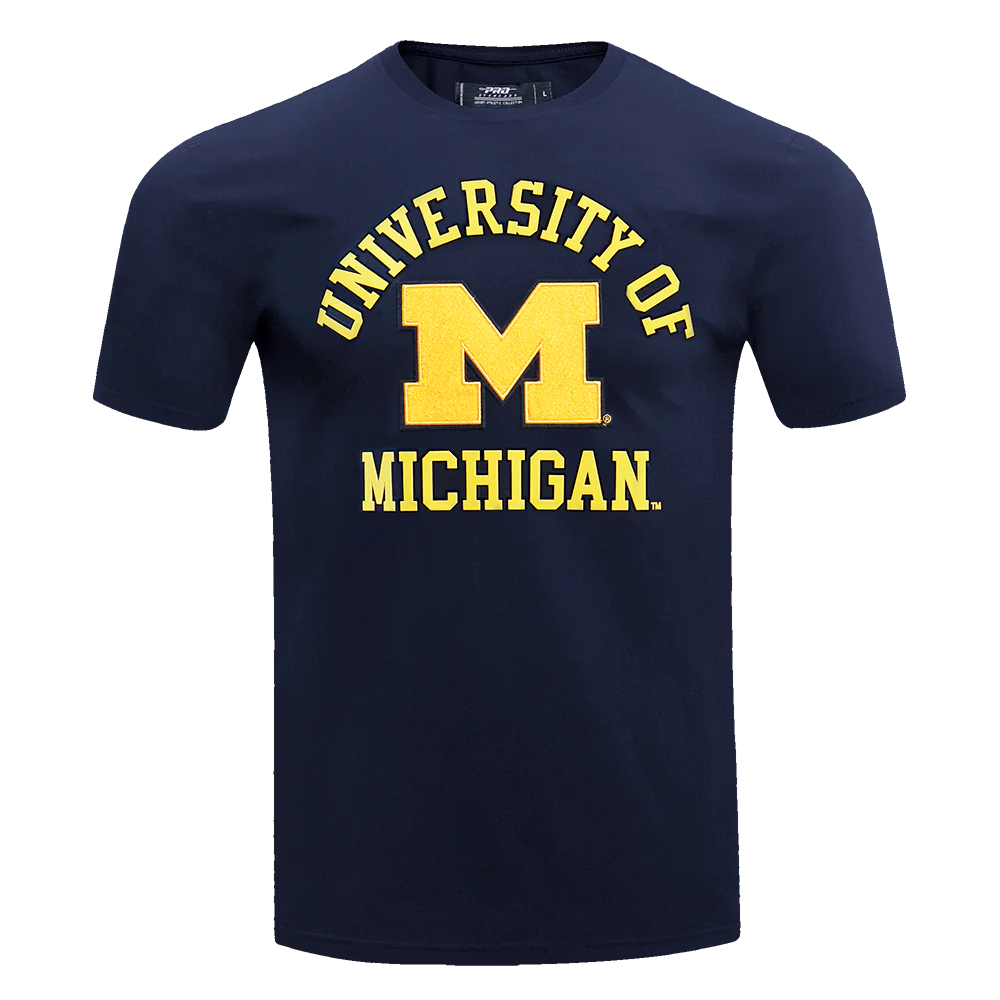 UNIVERSITY OF MICHIGAN CLASSIC MEN'S STACKED LOGO TEE