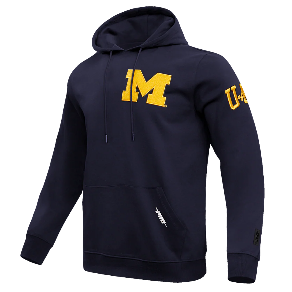 UNIVERSITY OF MICHIGAN CLASSIC MEN'S PULLOVER HOODIE