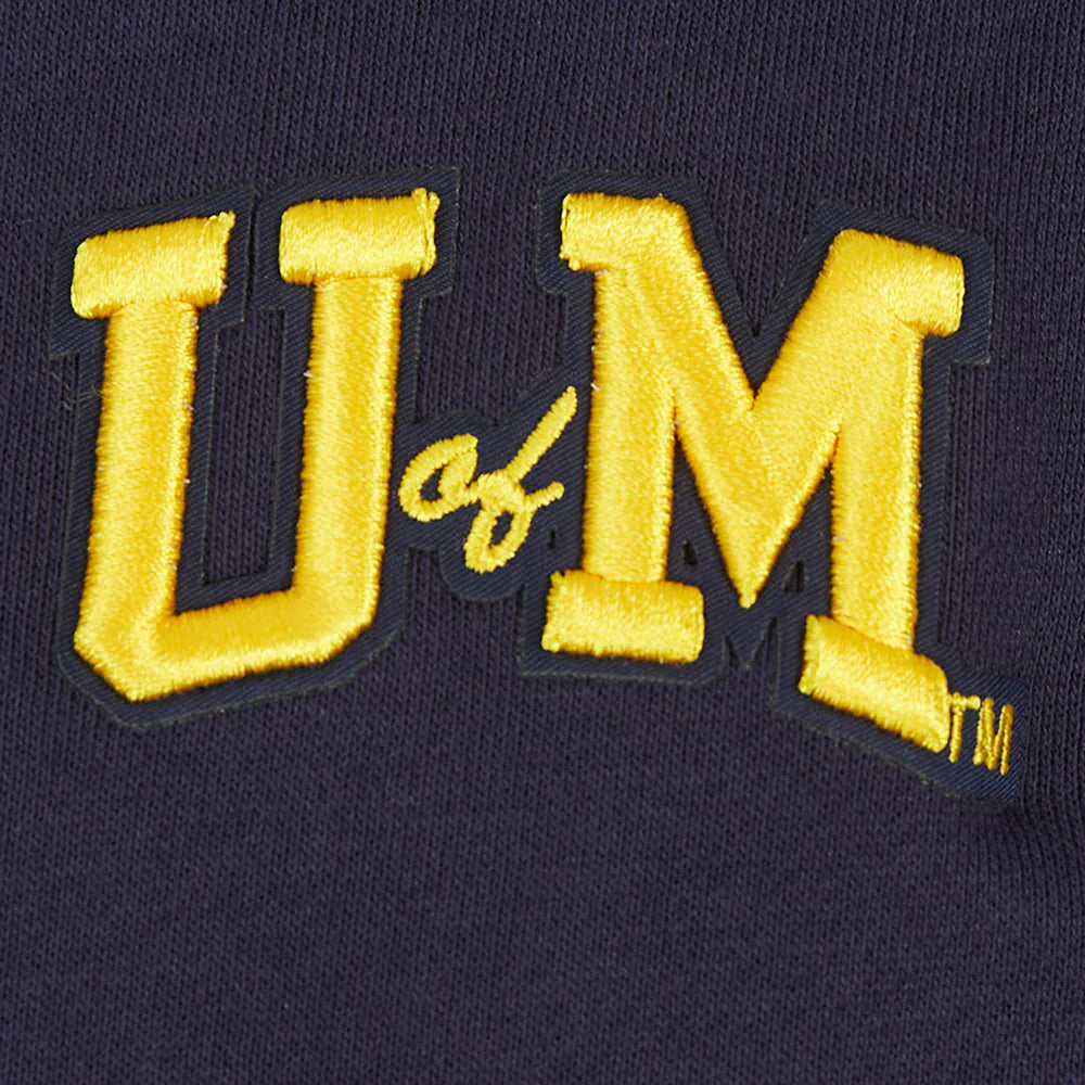 UNIVERSITY OF MICHIGAN CLASSIC WOMEN'S RIB FLEECE CREWNECK