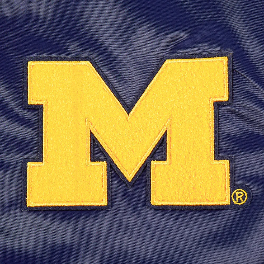 UNIVERSITY OF MICHIGAN CLASSIC WOMEN'S RIB SATIN JACKET