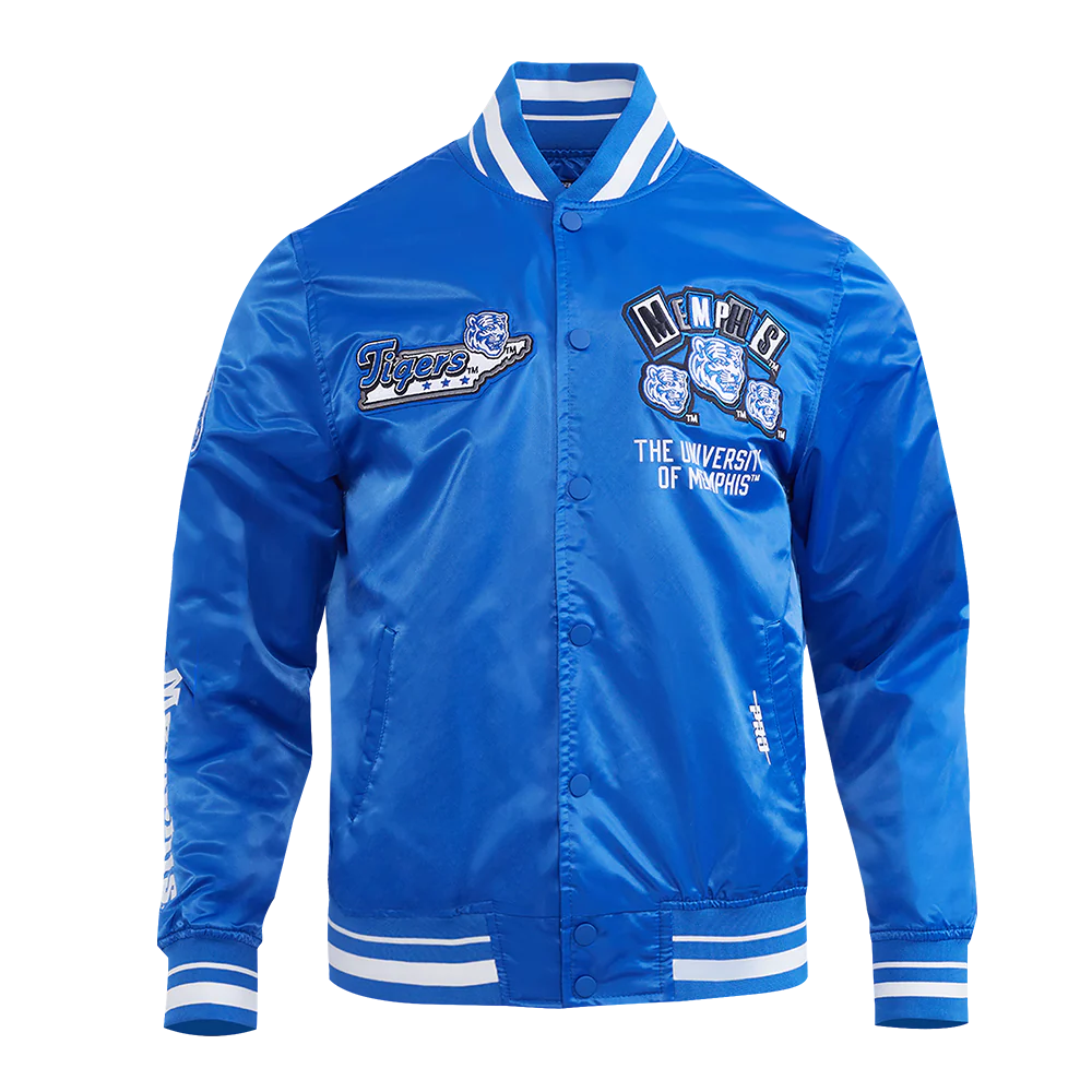 UNIVERSITY OF MEMPHIS HOMECOMING MEN'S RIB SATIN JACKET