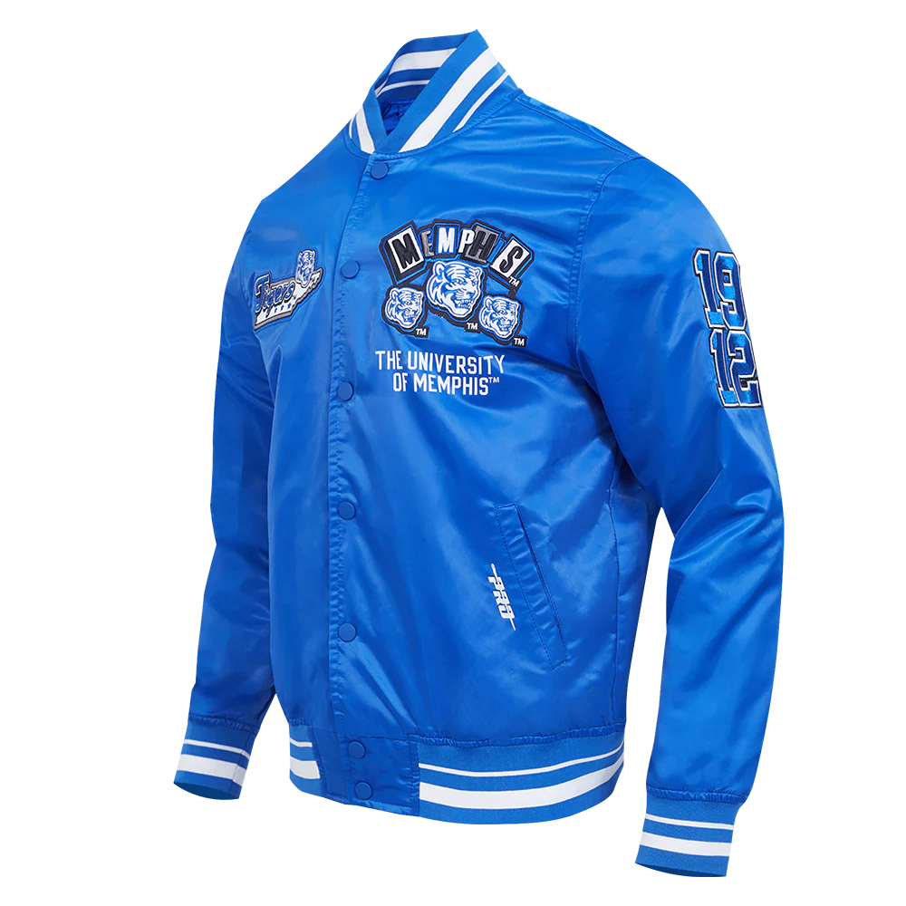 UNIVERSITY OF MEMPHIS HOMECOMING MEN'S RIB SATIN JACKET