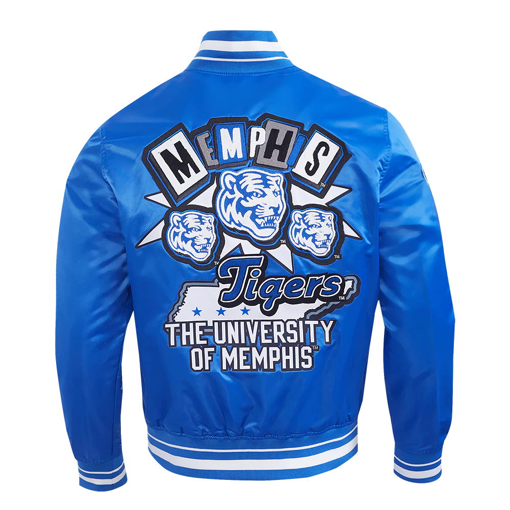 UNIVERSITY OF MEMPHIS HOMECOMING MEN'S RIB SATIN JACKET