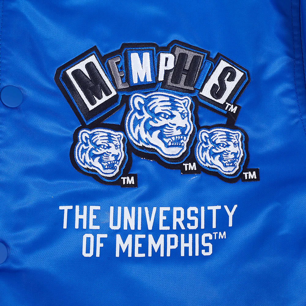 UNIVERSITY OF MEMPHIS HOMECOMING MEN'S RIB SATIN JACKET