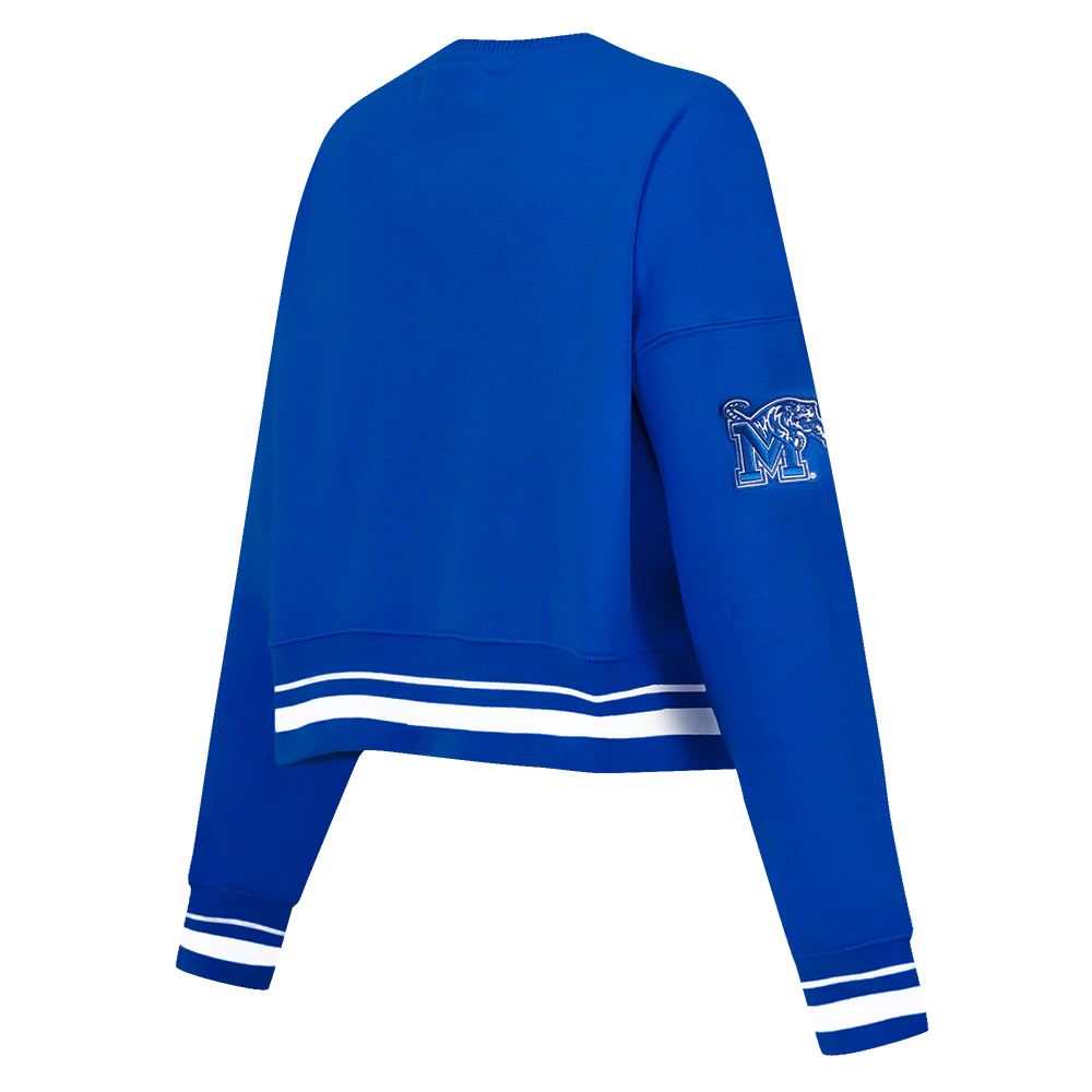 UNIVERSITY OF MEMPHIS CLASSIC WOMEN'S RIB FLC CREWNECK