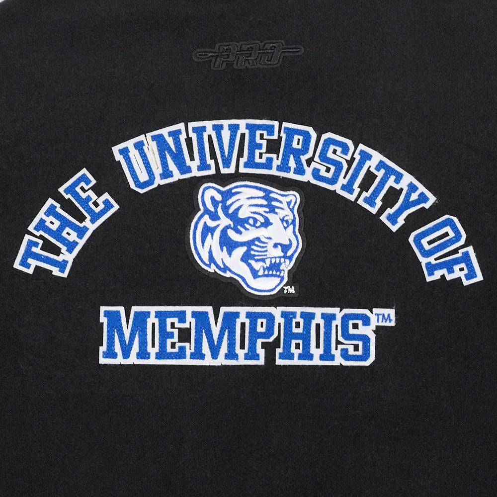 UNIVERSITY OF MEMPHIS CLASSIC WOMEN'S RIB WOOL VARSITY JACKET