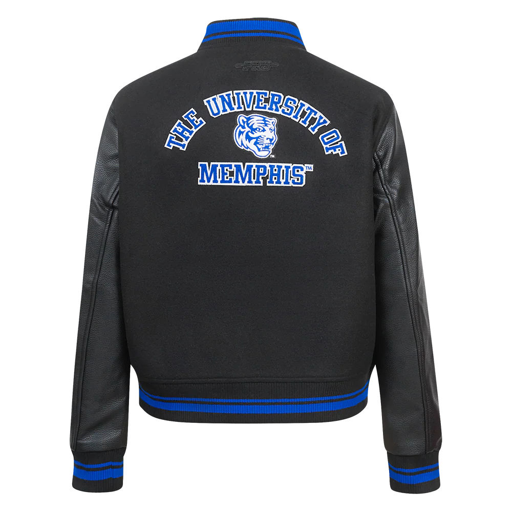UNIVERSITY OF MEMPHIS CLASSIC WOMEN'S RIB WOOL VARSITY JACKET