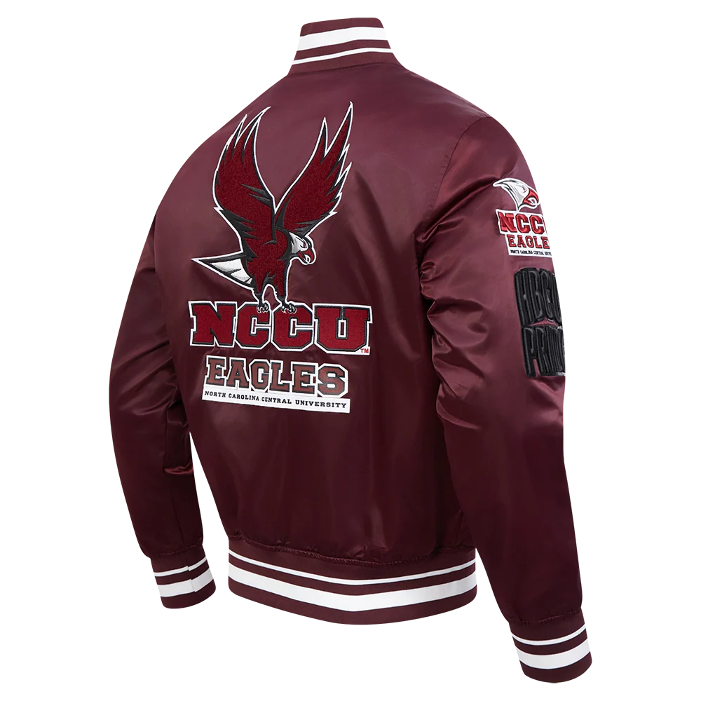 NORTH CAROLINA CENTRAL UNIVERSITY CLASSIC RIB SATIN JACKET