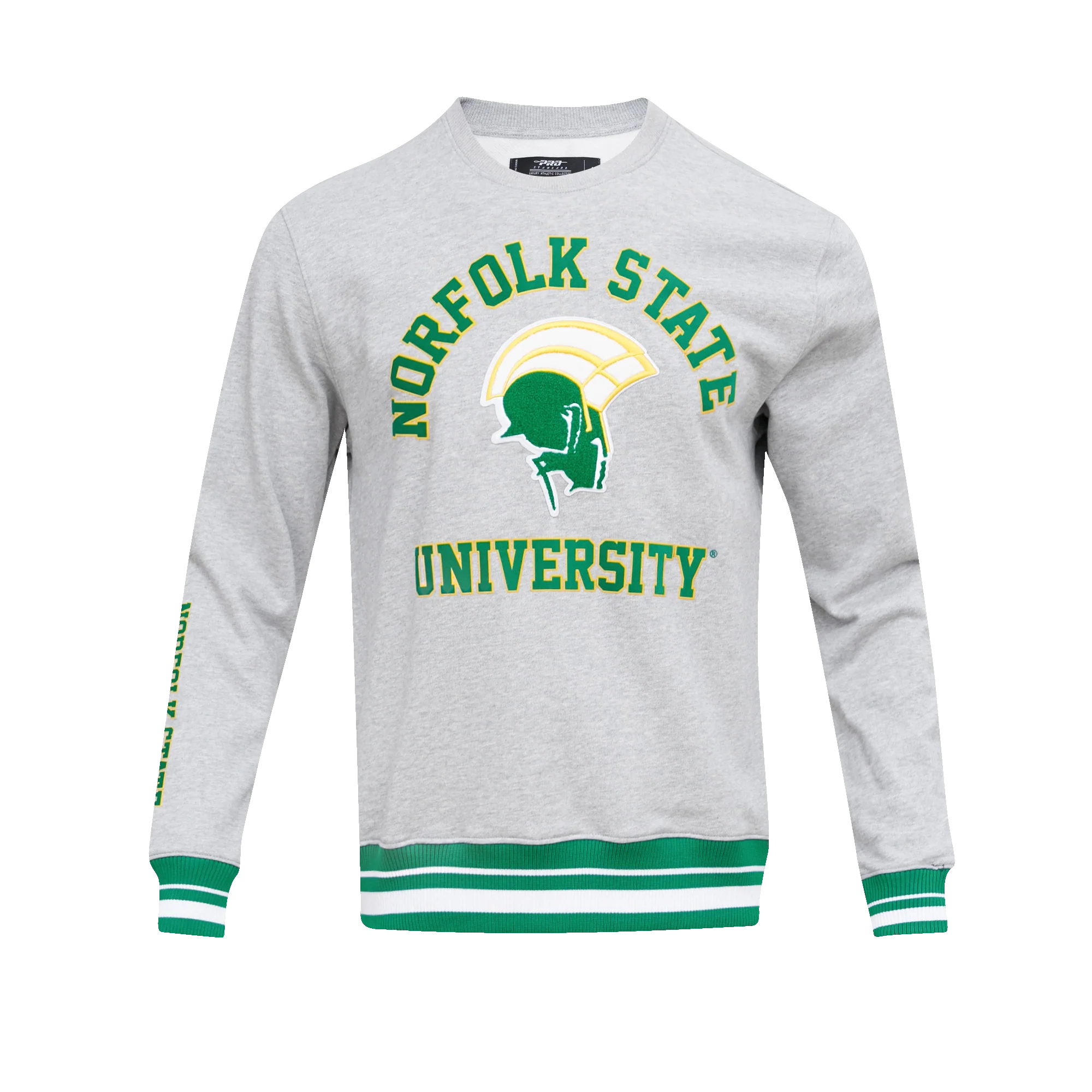 NORFOLK STATE UNIVERSITY CLASSIC MEN'S STACKED LOGO CREWNECK