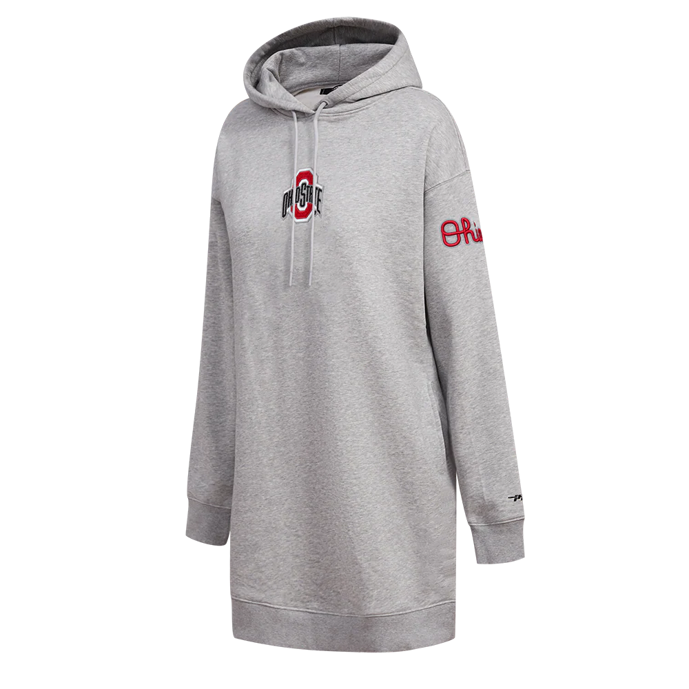 OHIO STATE UNIVERSITY CLASSIC WOMEN'S FLEECE HOODIE DRESS