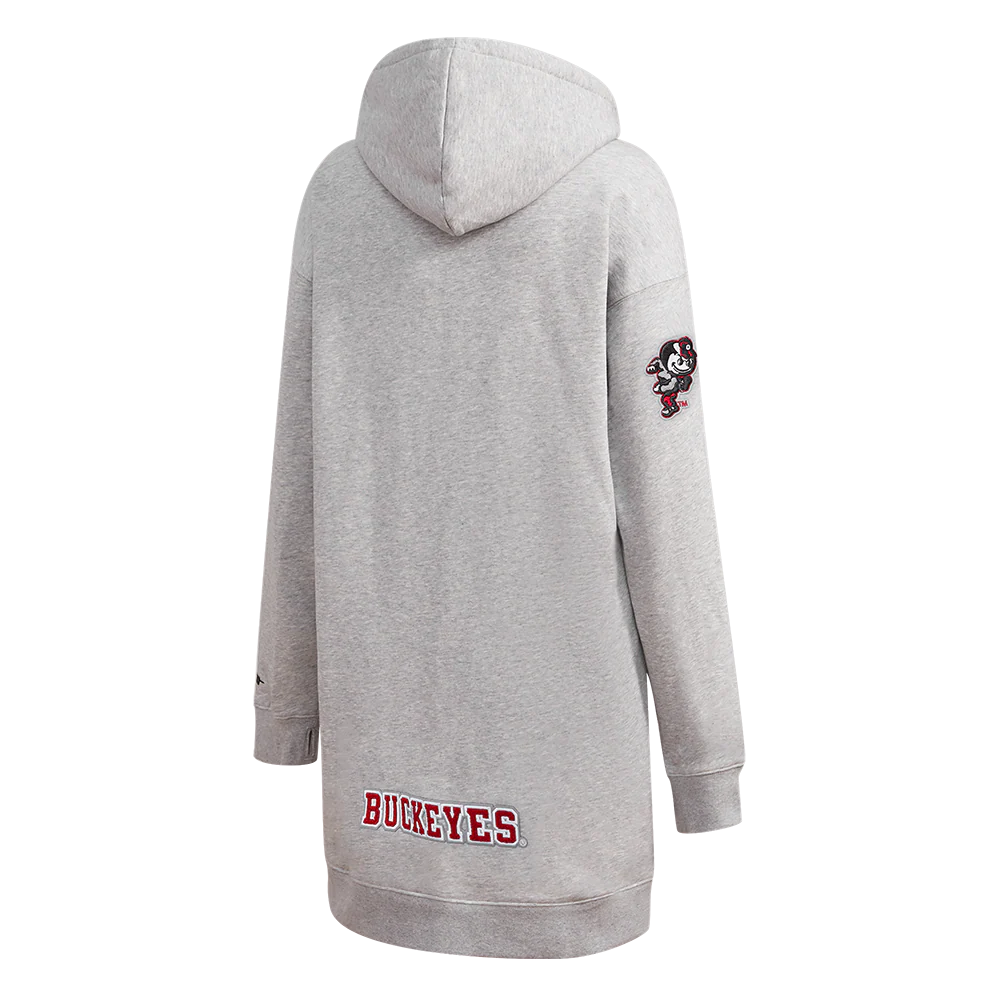OHIO STATE UNIVERSITY CLASSIC WOMEN'S FLEECE HOODIE DRESS