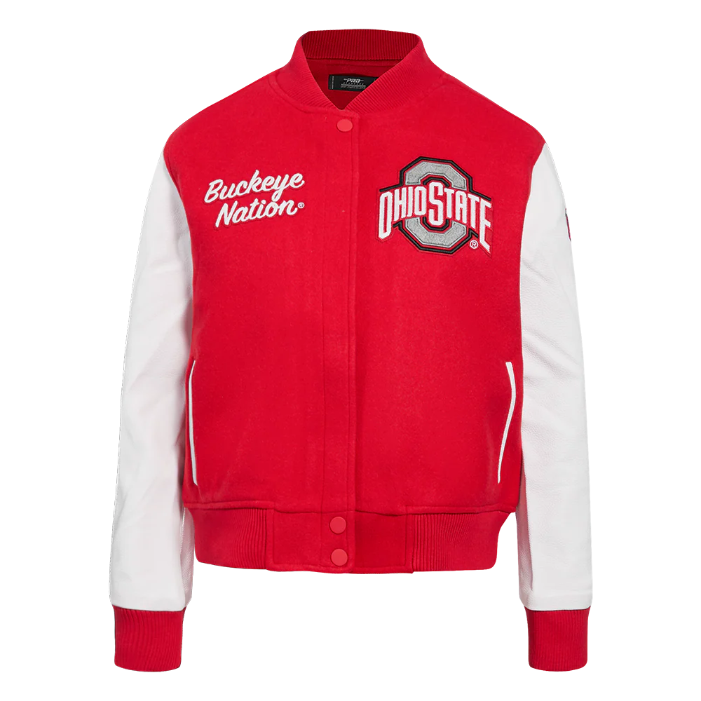 OHIO STATE UNIVERSITY CLASSIC WOMEN'S WOOL VARSITY JACKET