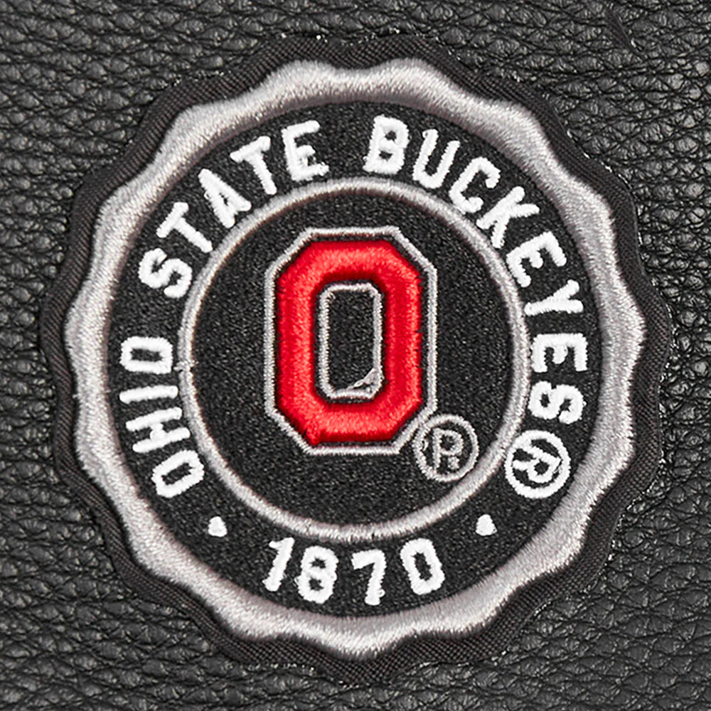 OHIO STATE UNIVERSITY CLASSIC WOMEN'S RIB WOOL VARSITY JACKET