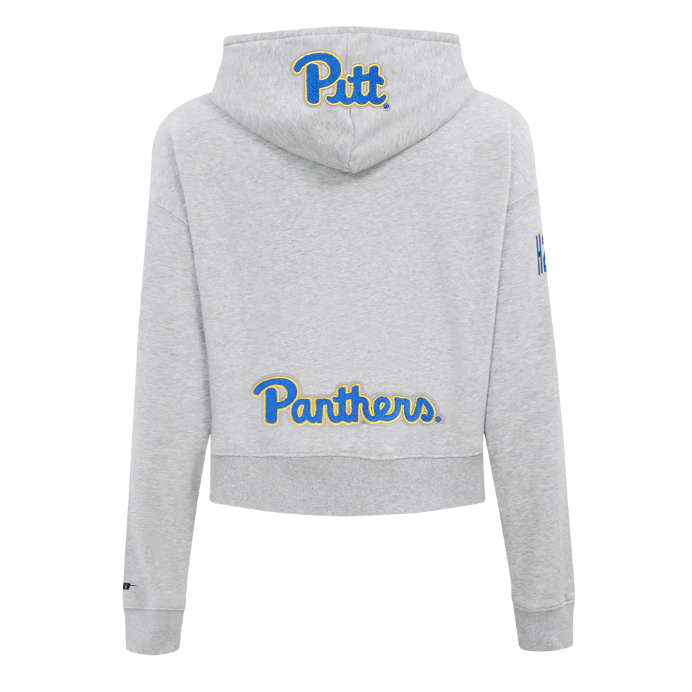 UNIVERSITY OF PITTSBURGH CLASSIC FLEECE CROPPED PULLOVER HOODIE