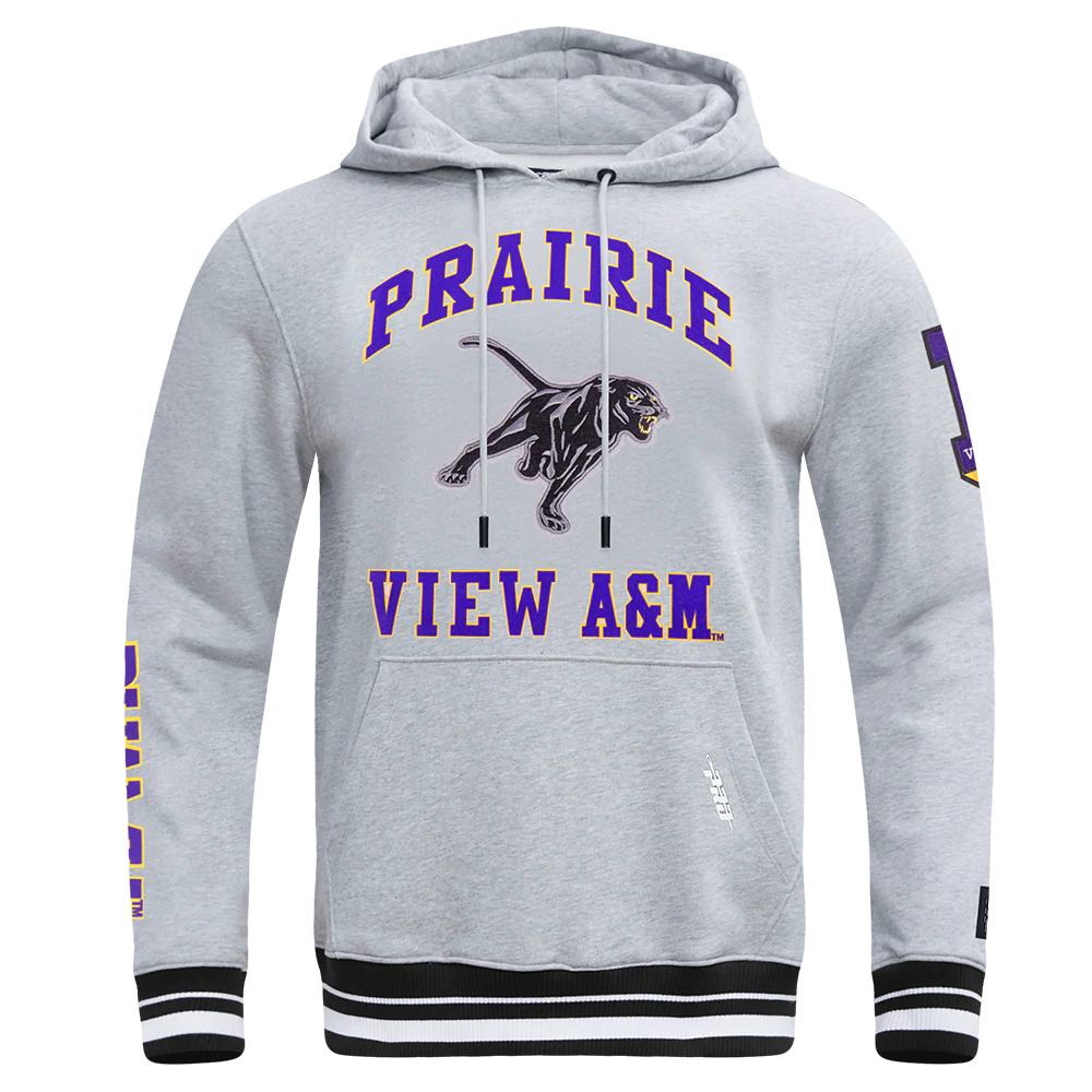 PRAIRIE VIEW A&M UNIVERSITY CLASSIC MEN'S STACKED LOGO PO HOODIE