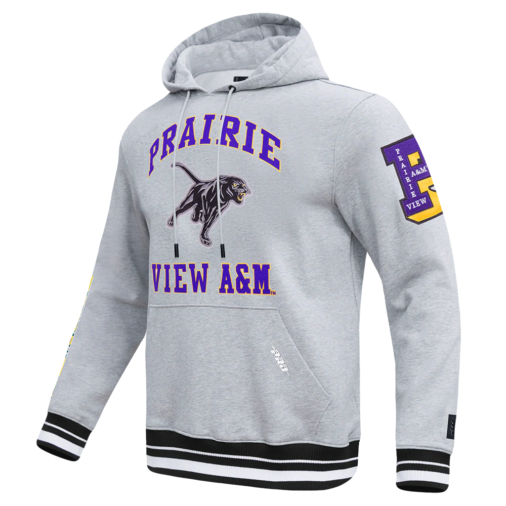 PRAIRIE VIEW A&M UNIVERSITY CLASSIC MEN'S STACKED LOGO PO HOODIE