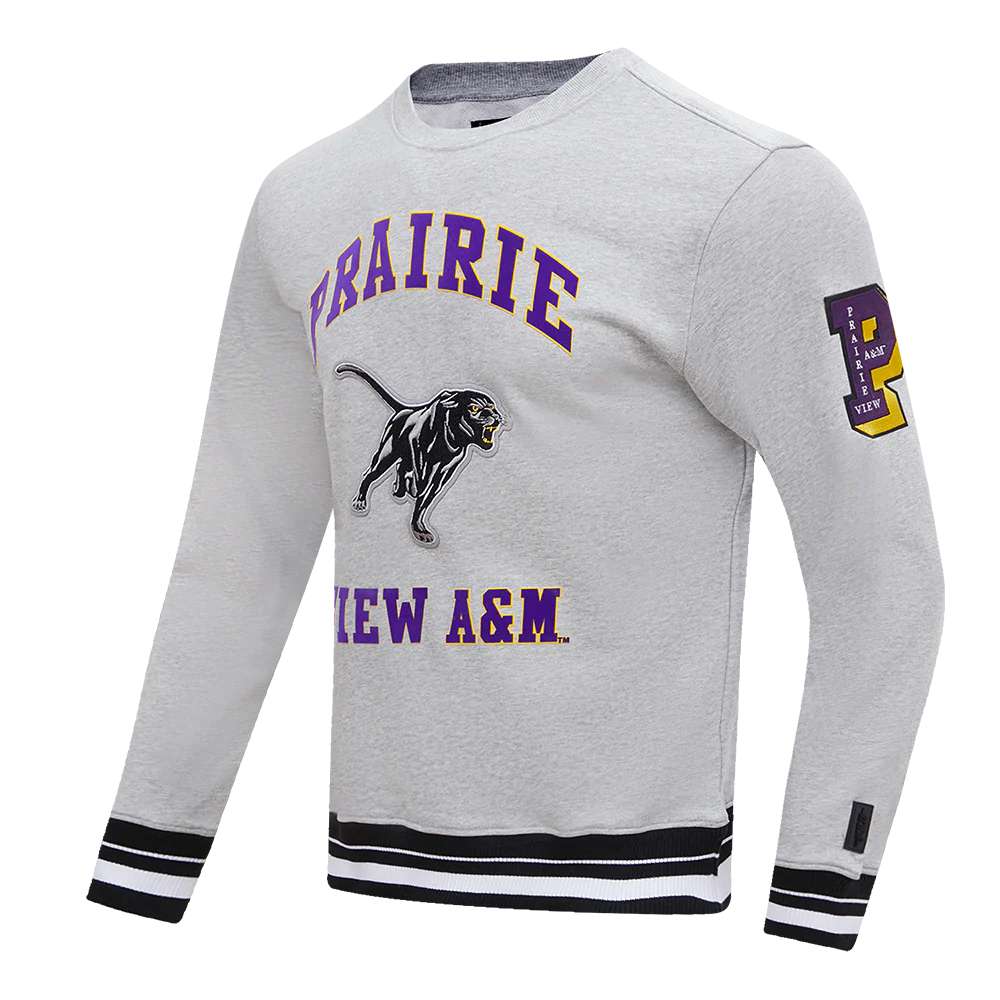 PRAIRIE VIEW A&M UNIVERSITY CLASSIC MEN'S STACKED LOGO CREWNECK