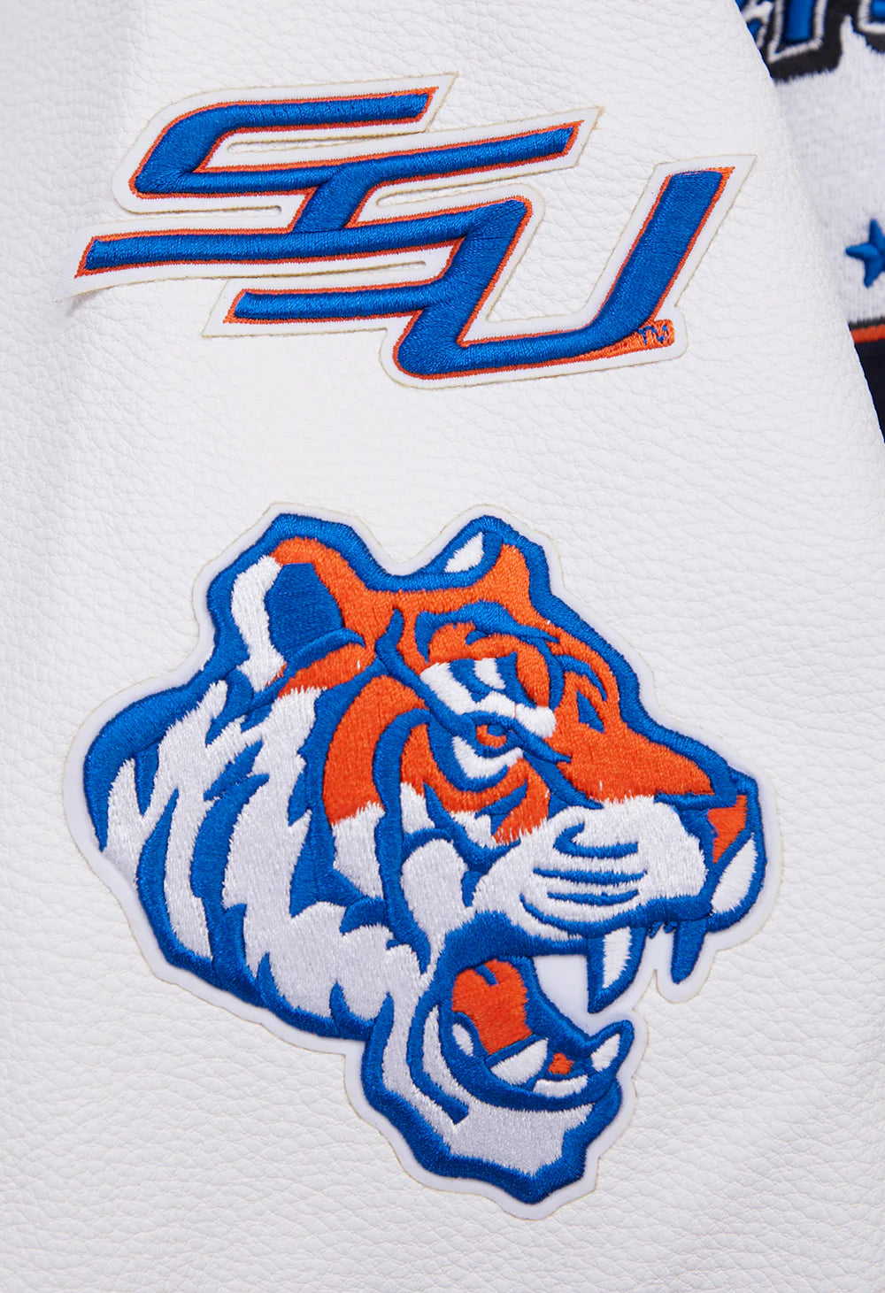 SAVANNAH STATE UNIVERSITY HOMECOMING RIB WOOL VARSITY JACKET
