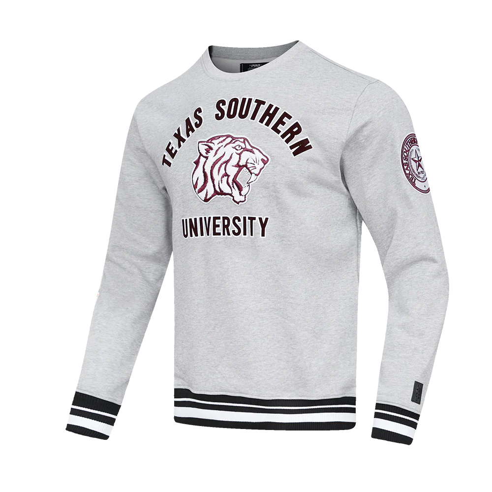 TEXAS SOUTHERN UNIVERSITY CLASSIC MEN'S STACKED LOGO CREWNECK