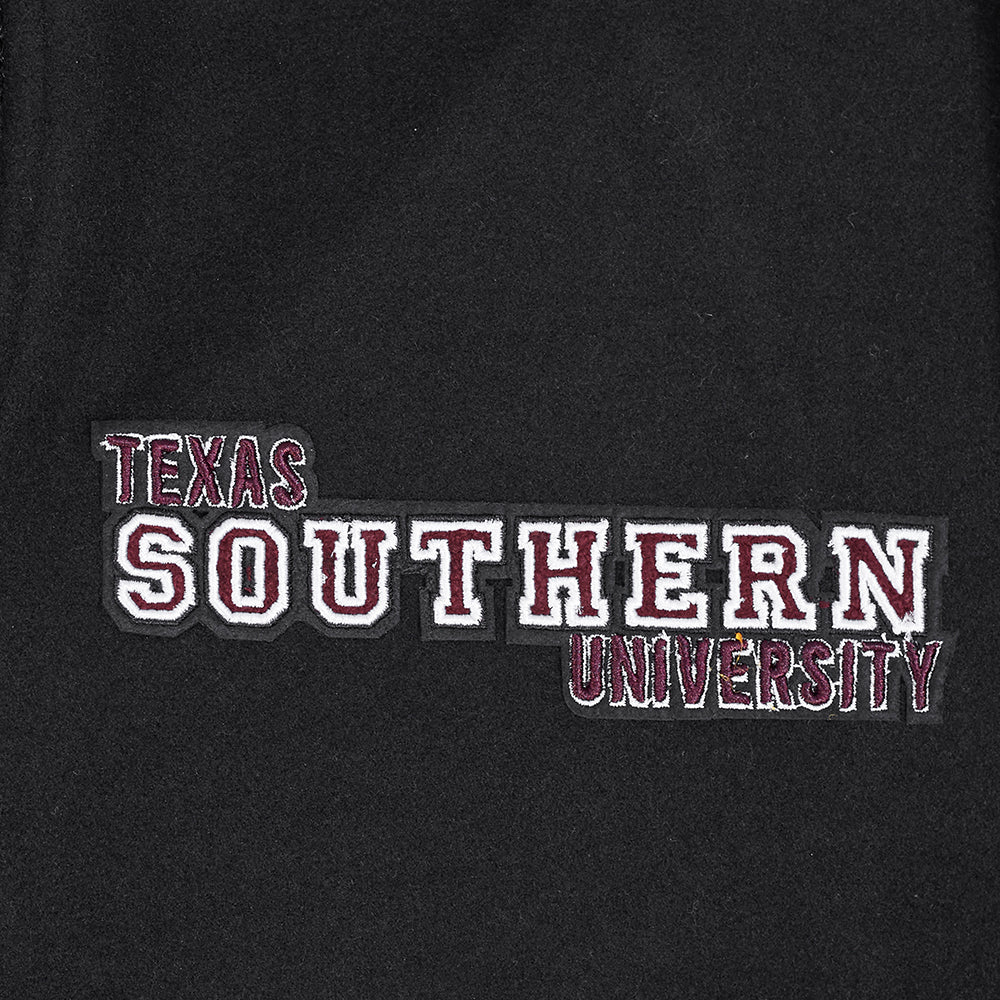 TEXAS SOUTHERN UNIVERSITY CLASSIC RIB WOOL VARSITY JACKET