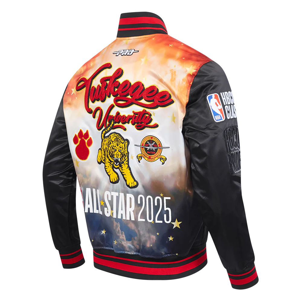 TUSKEGEE UNIVERSITY HBCU X NBA ALL STAR 2025 MEN'S SUBLIMATED SATIN JACKET